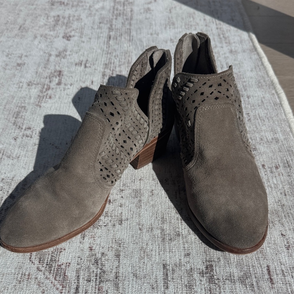Vince Camuto Gray Ankle Booties